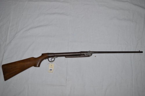 Lot 236 - A break action .177cal air rifle with side...