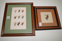 Lot 272 - A collection of ten dressed salmon flies in...
