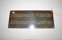 Lot 300 - The brronze name plaque for the Stockbridge...