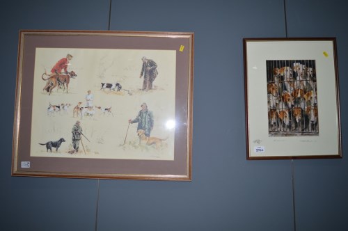 Lot 370 - After Ros Goody - sportsman and their dogs,...