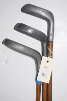 Lot 459 - Two hickory shafted golf clubs, by The...