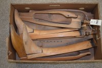 Lot 296A - Two riding boot trees and a spare foot piece.