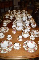 Lot 984 - A Royal Albert 'Old Country Roses' part dinner,...