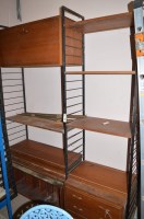 Lot 1057 - A Contemporary Ladderax shelving unit,...