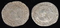 Lot 7 - Two Elizabeth I sixpences, both 1565, m.m....