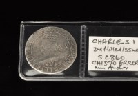 Lot 65 - A Charles I sixpence, m.m. Anchor, S2860, with...