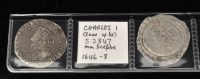 Lot 67 - Two Charles I sixpences, Class (4), one m.m....