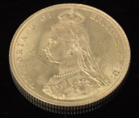 Lot 93 - Queen Victoria gold sovereign, 1887, Jubilee...