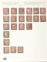 Lot 130 - GB 1854-57, 1d. reds, perforated 14 and 16...