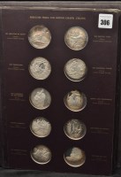 Lot 306 - A Genius of Michelangelo medallic set of proof...