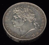 Lot 317 - A George IV crown, 1821, SECUNDO, S3805.