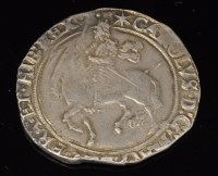 Lot 323 - A Charles II half crown, c1640-1, m.m. staff,...