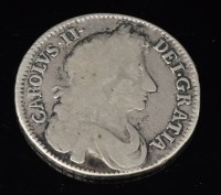 Lot 326 - A Charles II half crown, 1676, OCTAVO, S3367.