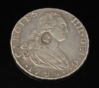 Lot 339 - A George III 'Emergency half crown' - 1794...