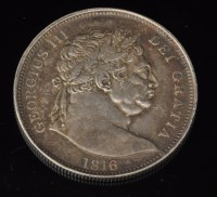 Lot 340 - A George III half crown, 1816, S3788.