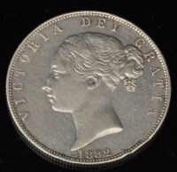 Lot 360 - A Queen Victorian half crown, 1882, type A5,...