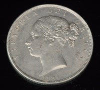 Lot 362 - A Queen Victoria half crown, 1884, type A5,...