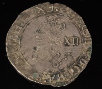 Lot 391 - A Charles I shilling 1613 8-9, m.m. anchor,...