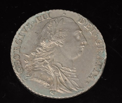 Lot 396 - A George III shilling, 1787, S3746.
