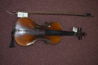 Lot 1506 - An early 20th Century violin bearing label...