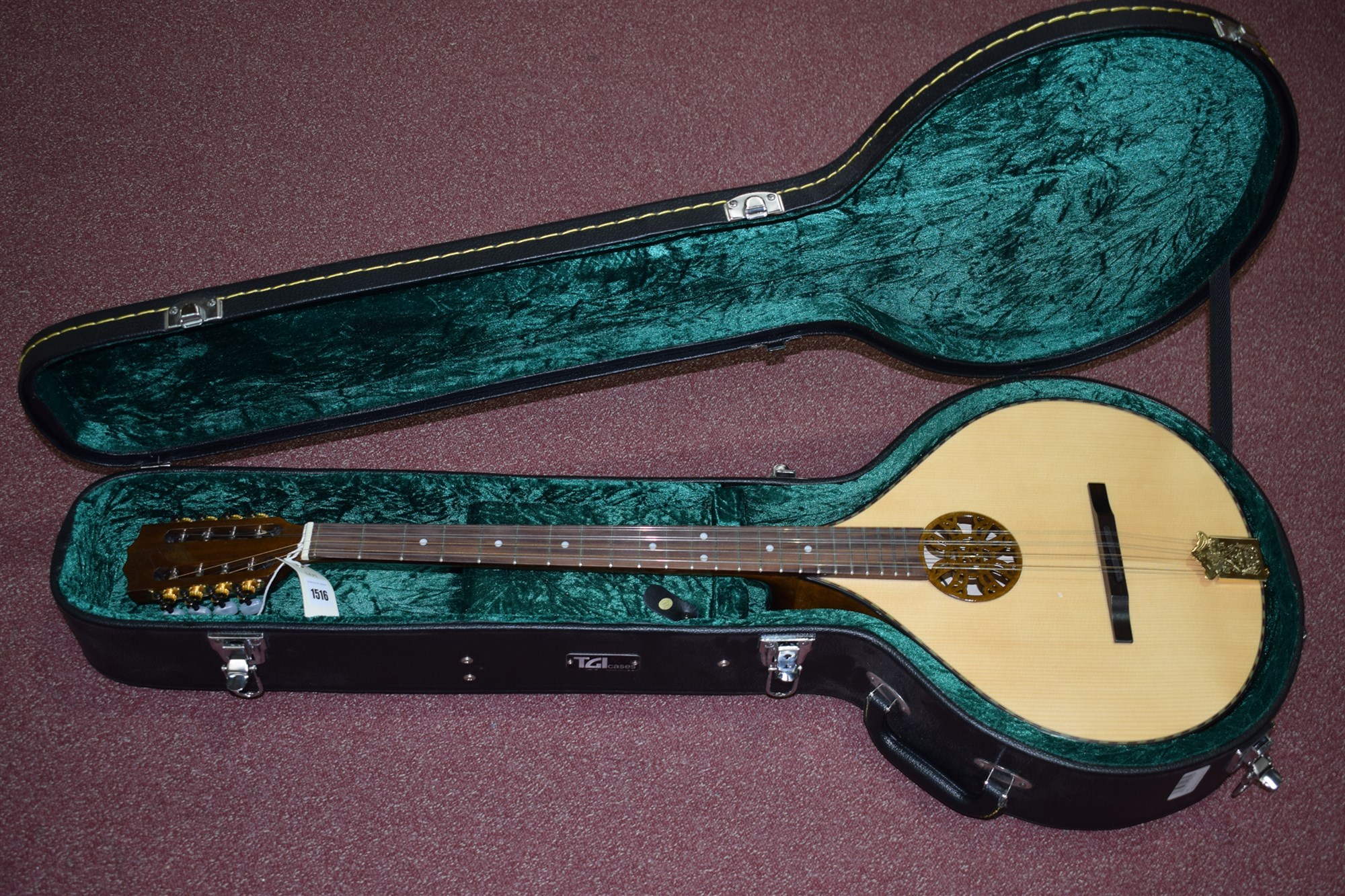 Lot 1516 An Ozark Concert Bouzouki flat back, with