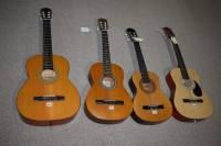 Lot 1543 - Four acoustic guitars, makers to include:...