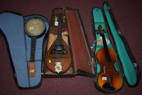 Lot 1551 - A mandolin, by Umberto Ceccherini, 60cms long,...