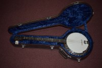 Lot 1555 - An Ambassador Supremus banjo, by The Whirle,...