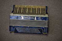 Lot 1565 - A Tandoral De Luxe III accordion, in blue...