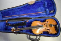 Lot 1574 - A three-quarter size violin by Thomas Craig,...