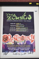 Lot 1654 - A signed poster for The Zombies; Odyssey &...