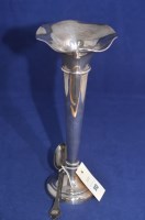 Lot 513 - A Canadian silver trumpet vase, by Henry Birks...