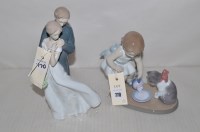 Lot 770 - Two boxed Lladro ornaments, titled 'Kit's...