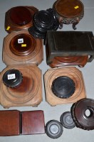 Lot 862 - A quantity of Chinese hardwood stands, 19th...
