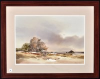 Lot 71 - Richard Rennie - landscape with trees, signed...