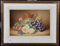 Lot 116 - Attributed to Ellen Ladell - flowers and...