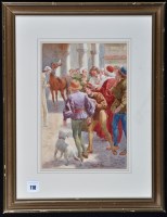 Lot 118 - William Henry Charles Groome - a scene in...
