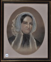 Lot 123 - A*** Brown - portrait of a woman wearing a...