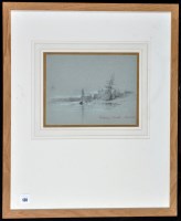 Lot 130 - Attributed to David Cox - ''Limehouse Church''...