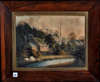 Lot 141 - William Porteous - a scene in an industrial...