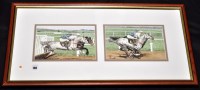 Lot 198 - Jason Lowes - Two stages in a horse race,...