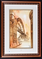 Lot 202 - Terry Donnelly - ''The Tyne Bridge'', signed,...