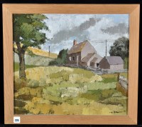 Lot 229 - Barbara Duncan - ''Farm at Langley'', signed...