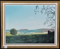Lot 237 - Robert Ritchie - a panoramic landscape with...