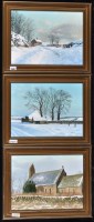 Lot 245 - Robert Ritchie - winter landscapes, signed and...