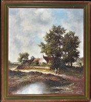 Lot 296 - *** Branntler - a country scene with two...
