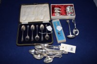 Lot 379 - A set of twelve George V silver teaspoons, by...