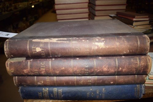 Lot 530 - 4 vols. in large format The Graphic, including:...