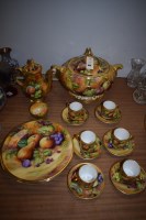 Lot 636 - A bone china part coffee and dinner service,...