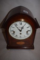Lot 686 - A modern inlaid mahogany cased mantel clock by...